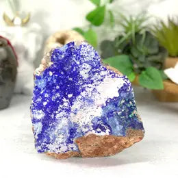 Azurite with Malachite - The Hare and the Moon