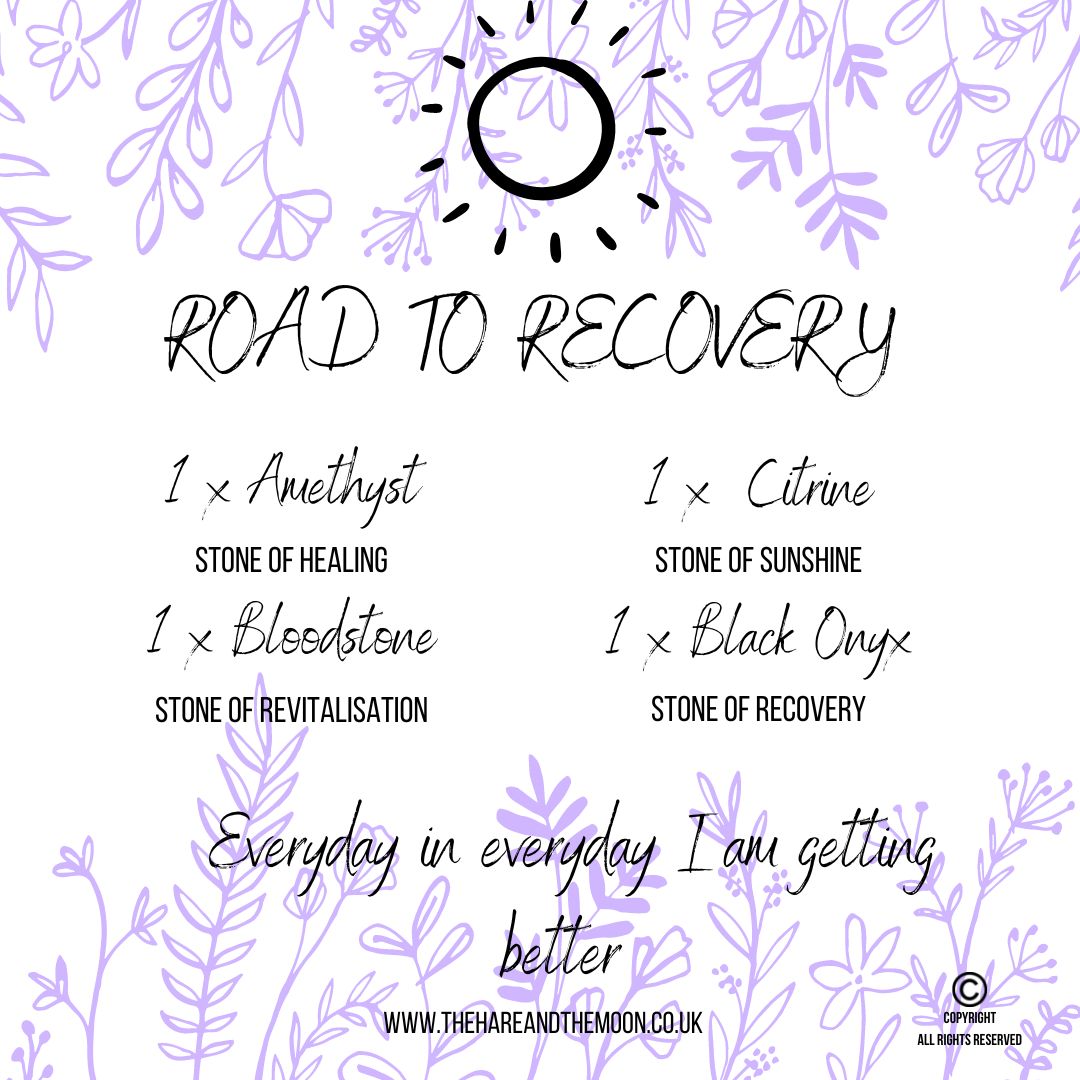 Road to Recovery Crystal Stone Set - RC1 - The Hare and the Moon