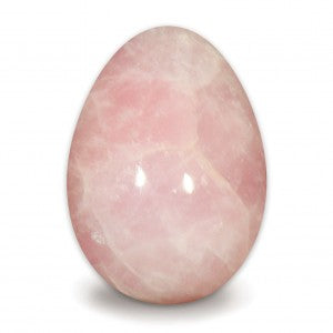 Rose Quartz Egg Stone  - Stone of Love and the Heart  - EG999 - The Hare and the Moon