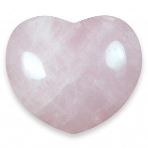 Rose Quartz Heart Stone - Stone of Love and the Heart - HAR976 - The Hare and the Moon