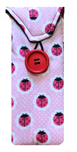 Pink Ladybird Print Glasses Case freeshipping - The Hare and the Moon