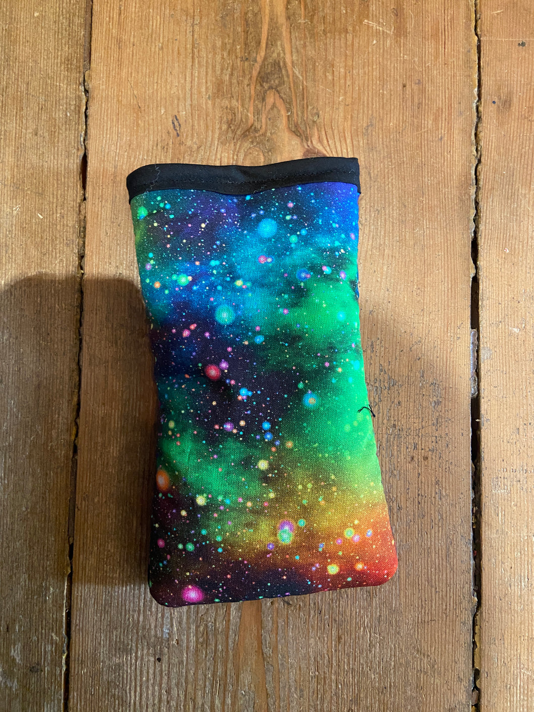 Rainbow Universe Print Mobile Phone Sock Pouch