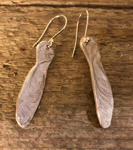 Sterling Silver Sycamore Earrings - RABJ013 - The Hare and the Moon