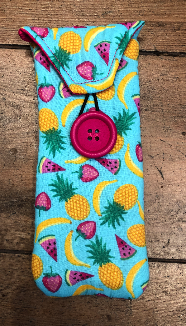 Tropical Print Glasses Case - The Hare and the Moon