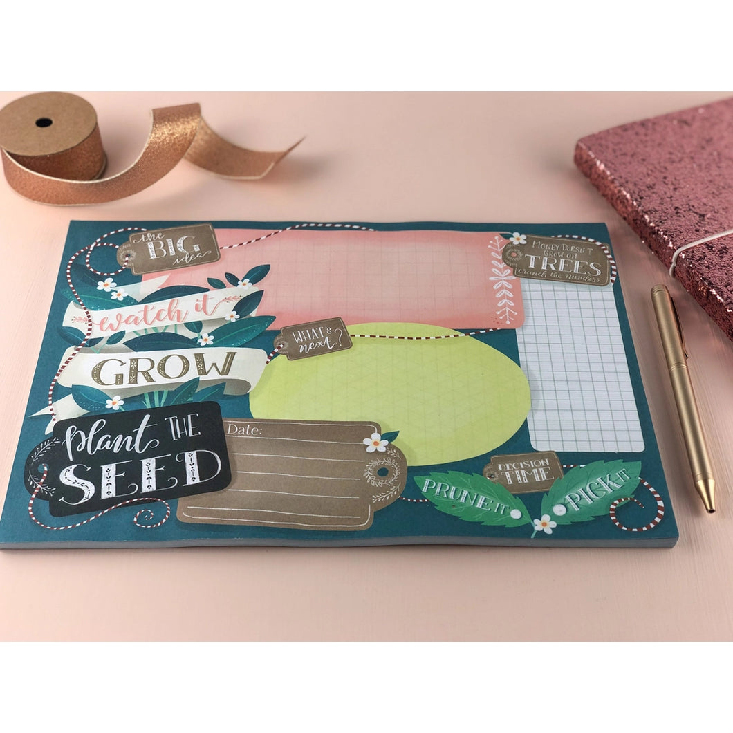 Plant the Seed A4 Idea Planner and Notepad - LP43 - The Hare and the Moon