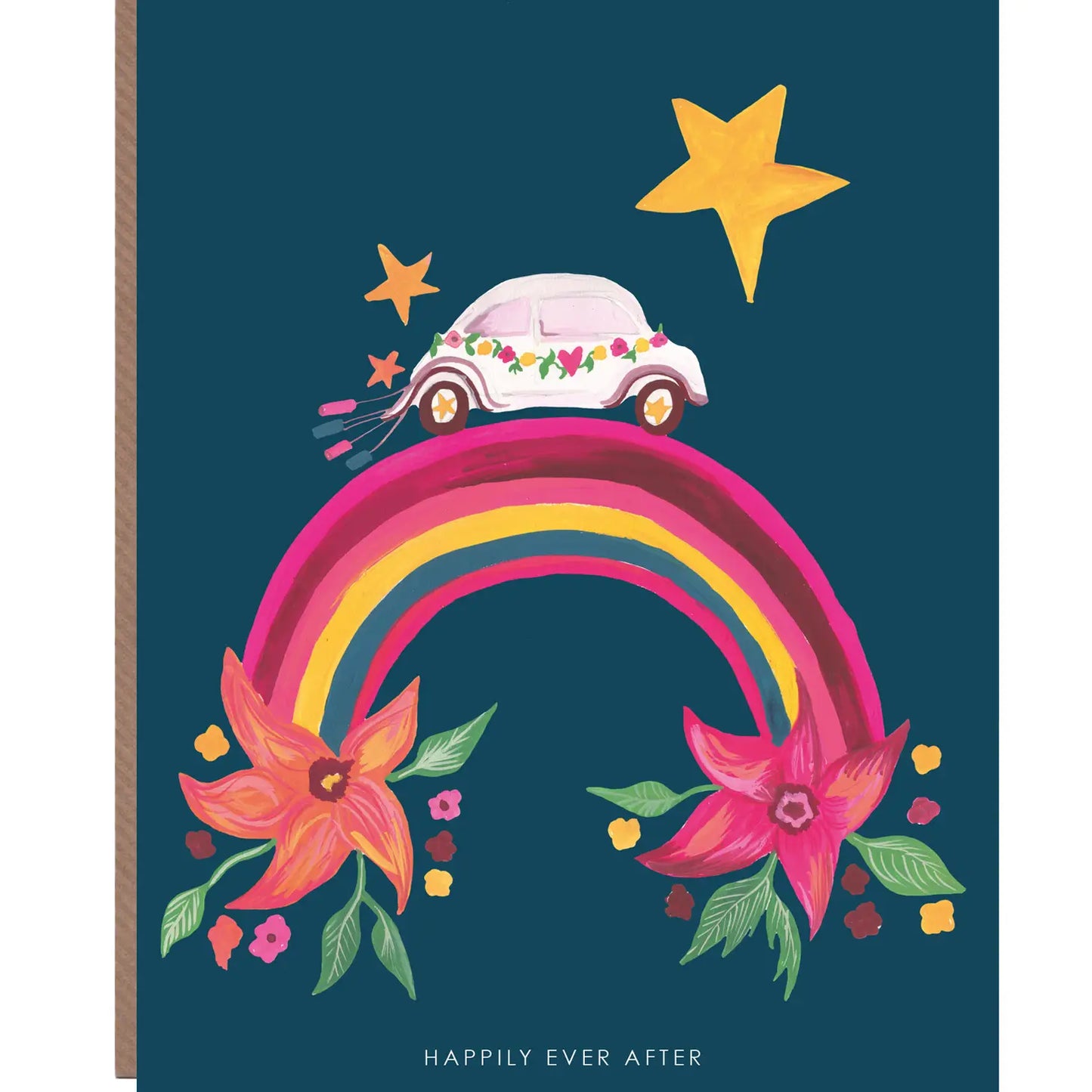Rainbow Wedding Greetings Card - HCWB382