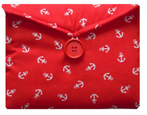 Red Anchor Print Tablet Bag freeshipping - The Hare and the Moon