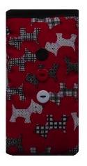 Red Scottie Dogs Print Mobile Phone Sock Pouch freeshipping - The Hare and the Moon