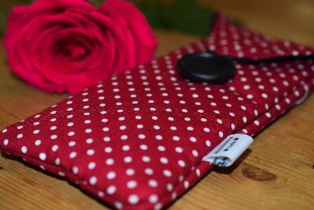 Red Polka Dot Print Glasses Case freeshipping - The Hare and the Moon