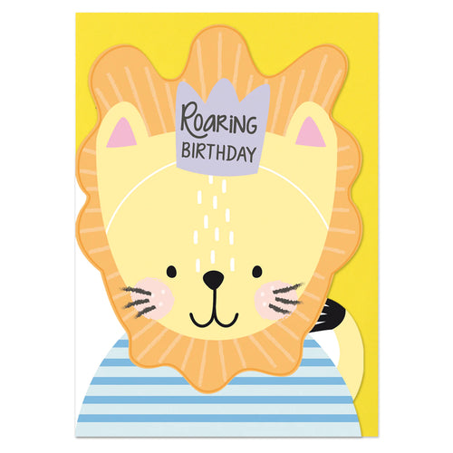 Roaring Birthday - Lion Greeting Card - BEB011 - The Hare and the Moon