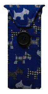 Royal Blue Scottie Dogs Print Glasses Case freeshipping - The Hare and the Moon