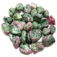 Ruby Zoisite Tumble Stone - The Stone of Understanding - TS344 - The Hare and the Moon