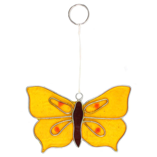 Yellow Brimstone Butterfly Suncatcher freeshipping - The Hare and the Moon