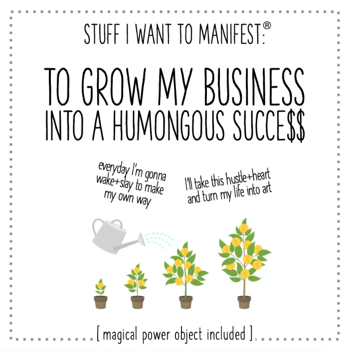 Stuff I Want To Manifest: To Grow My Business - The Hare and the Moon