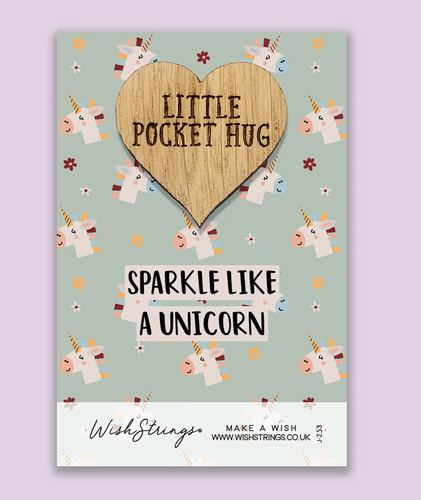 Unicorn - Pocket Hug - Keepsake Pocket Token - The Hare and the Moon