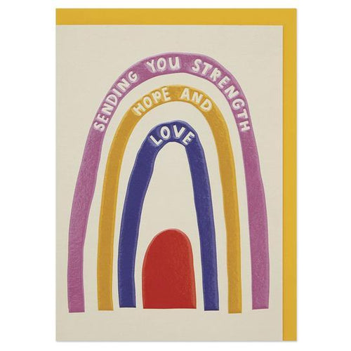 Sending you hope and strength' modern thinking of you card Greeting Card - RBL013 freeshipping - The Hare and the Moon