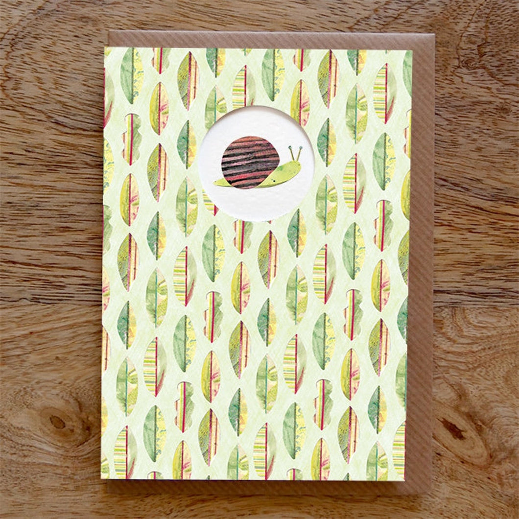 Snail Greeting Card - PW15 - The Hare and the Moon