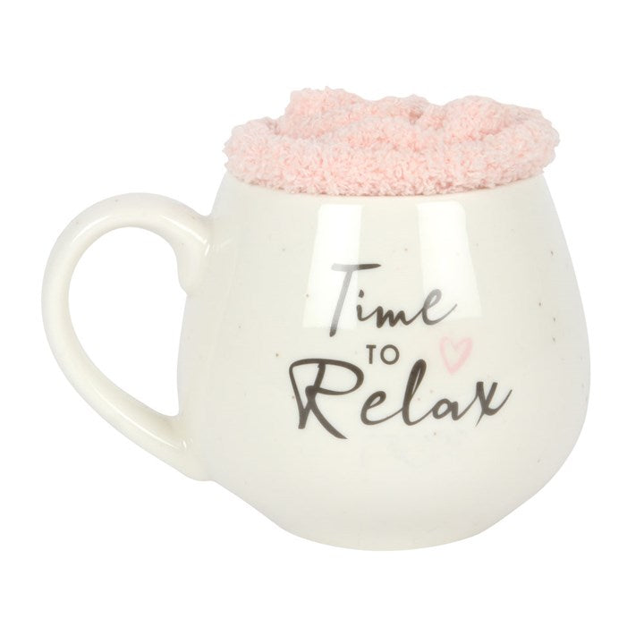 TIME TO RELAX MUG AND SOCK SET - The Hare and the Moon
