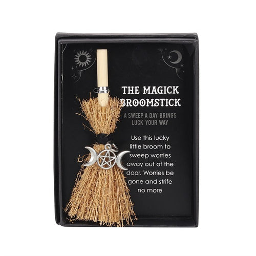 Triple Moon Mini Magick Broomstick - The Hare and the Moon
