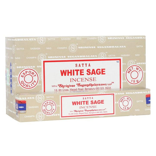 WHITE SAGE INCENSE STICKS BY SATYA freeshipping - The Hare and the Moon