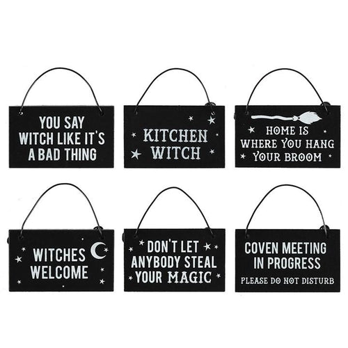 WITCHY HANGING MINI SIGNS freeshipping - The Hare and the Moon