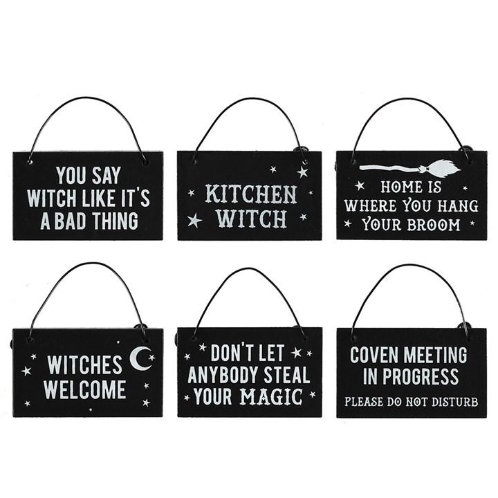 WITCHY HANGING MINI SIGNS freeshipping - The Hare and the Moon