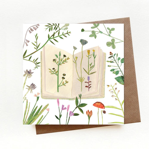 Wild Flowers Greeting Card - PW20 - The Hare and the Moon