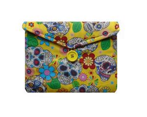 Yellow Mexican Skulls Tablet Bag freeshipping - The Hare and the Moon