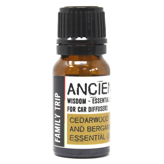 Ancient Wisdom Essential Oils & Fragrance 10ml Aromatherapy Car Blend - Family Trip