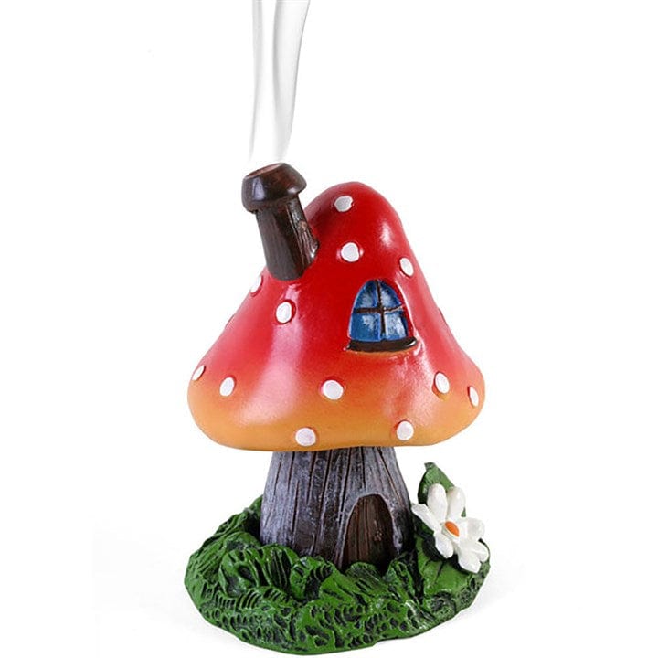 Ancient Wisdom Incense RED SMOKING TOADSTOOL INCENSE CONE HOLDER
