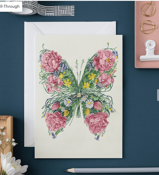 DM Cards Butterfly Greeting Card - A063