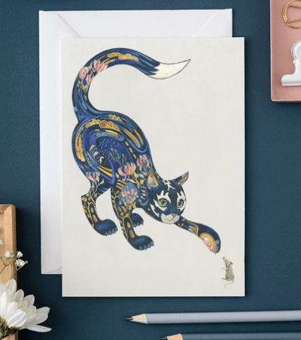 DM Cards Cat and Mouse Greeting Card - DM2