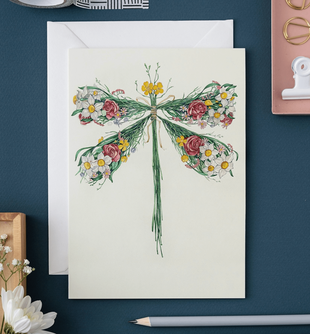 DM Cards Dragonfly Greeting Card - DM22