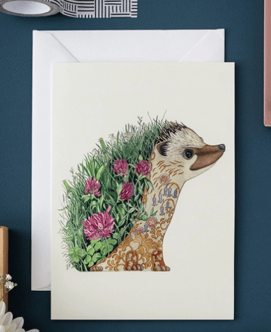 DM Cards Hedgehog Greeting Card - A017