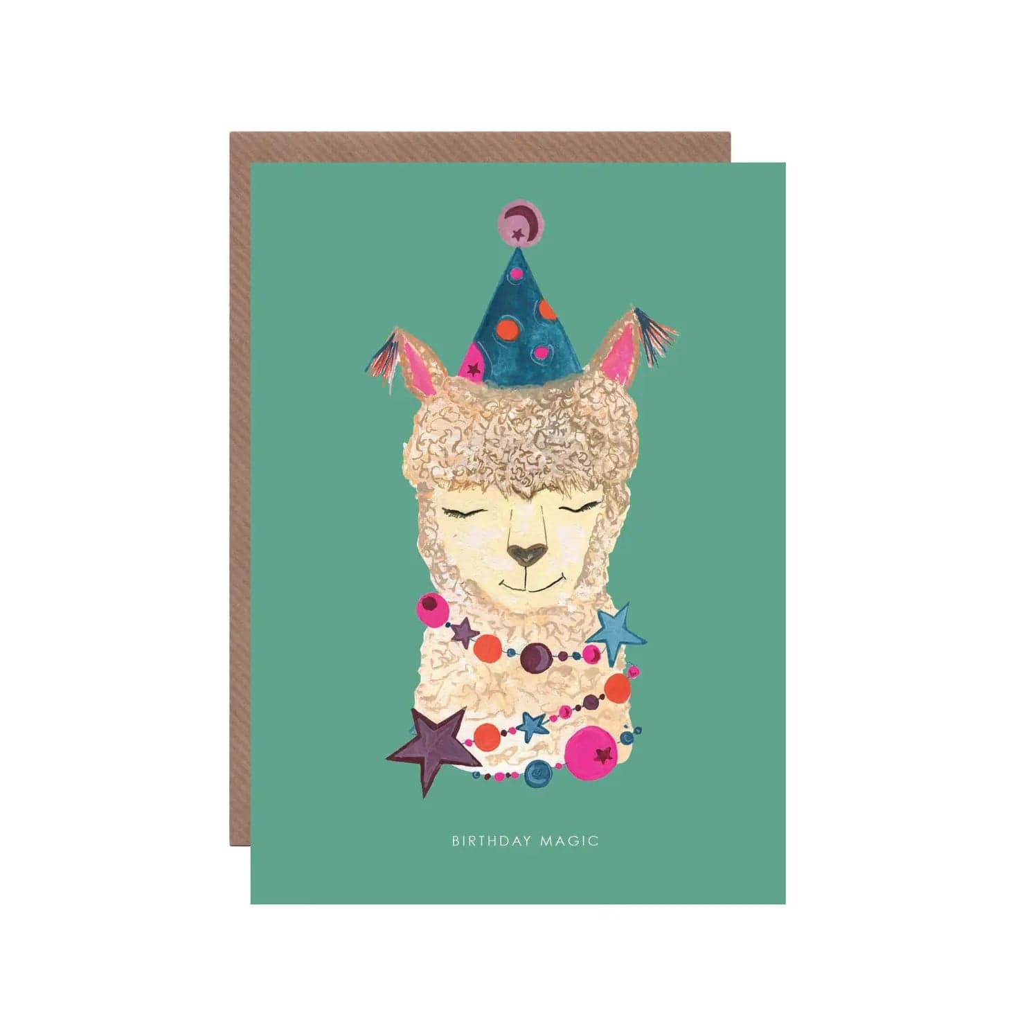 Hutch Cassidy Cards Magic Alpaca Birthday Greeting Card - HCWB270