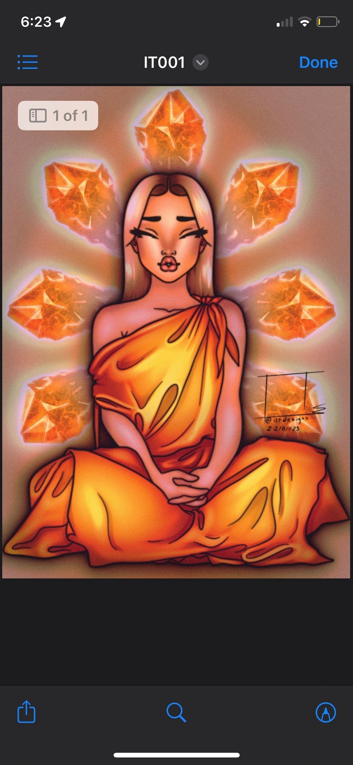 Isabella Timpson Prints Citrine Goddess Print - IT001