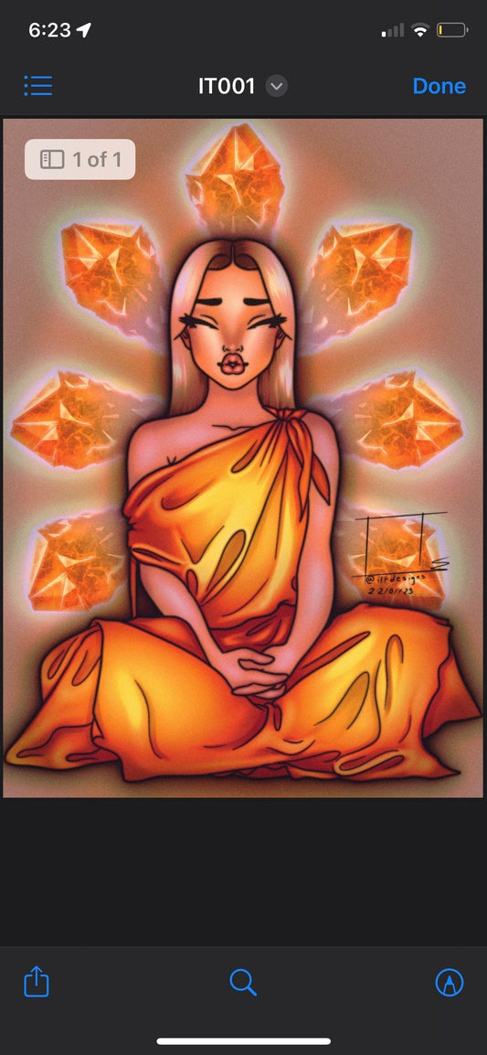 Isabella Timpson Prints Citrine Goddess Print - IT001