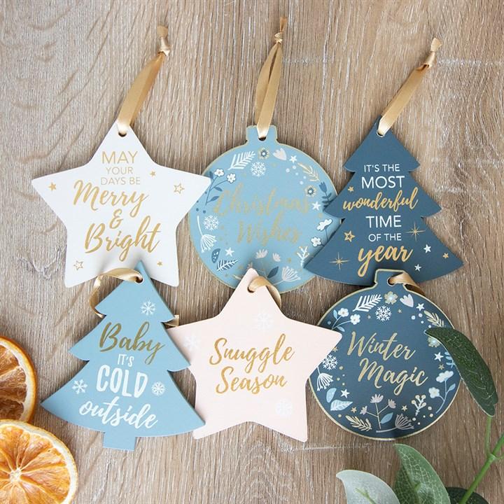 Jones Home & Gift Christmas Decorations WINTER MAGIC HANGING CHRISTMAS DECORATION
