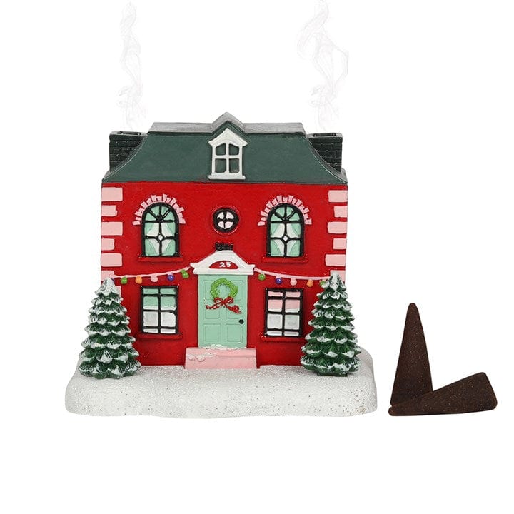 Jones Home & Gift Christmas House Incense Cone Burner