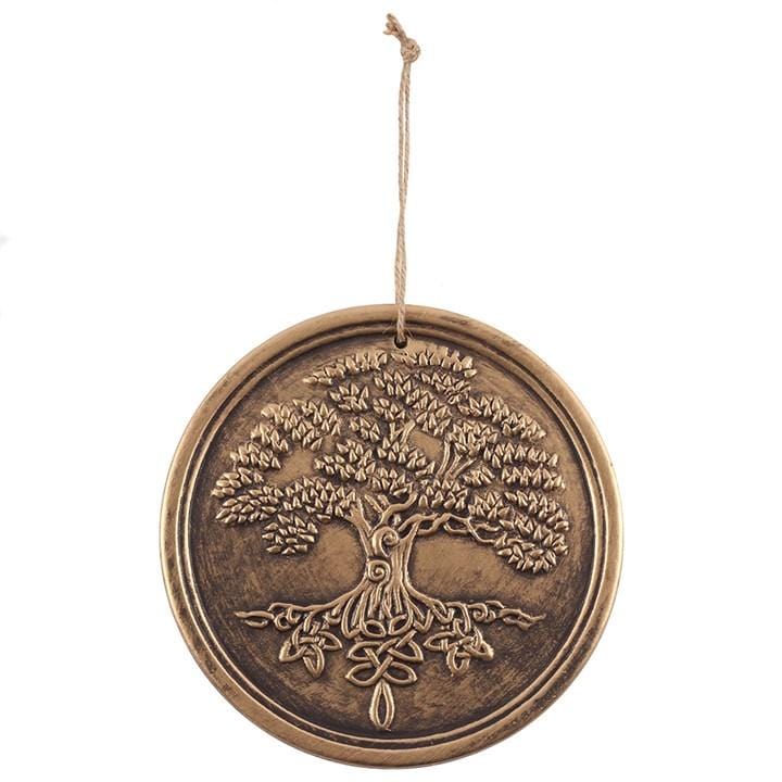 Jones Home & Gift Garden Ornaments Bronze Terracotta Tree of Life Plaque by Lisa Parker