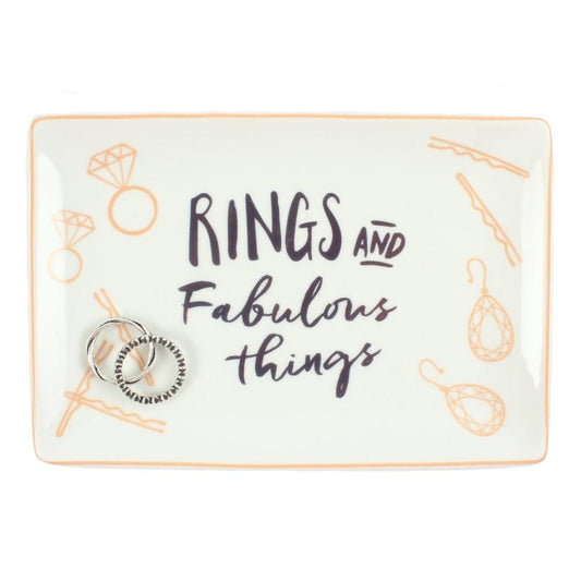 Jones Home & Gift Jewellery Storage Rings and Fabulous Things Jewellery Dish