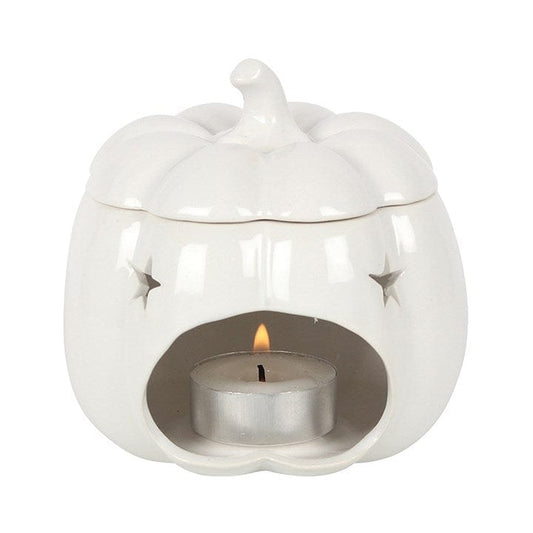 Jones Home & Gift Oil Burners WHITE PUMPKIN OIL BURNER