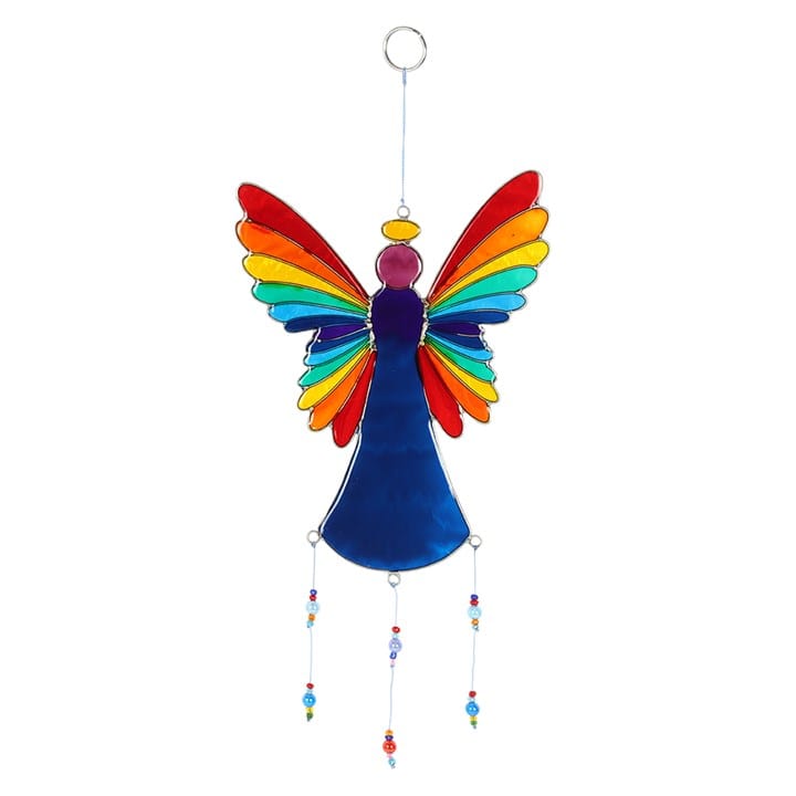 Jones Home & Gift Suncatchers 38CM RAINBOW ANGEL SUNCATCHER