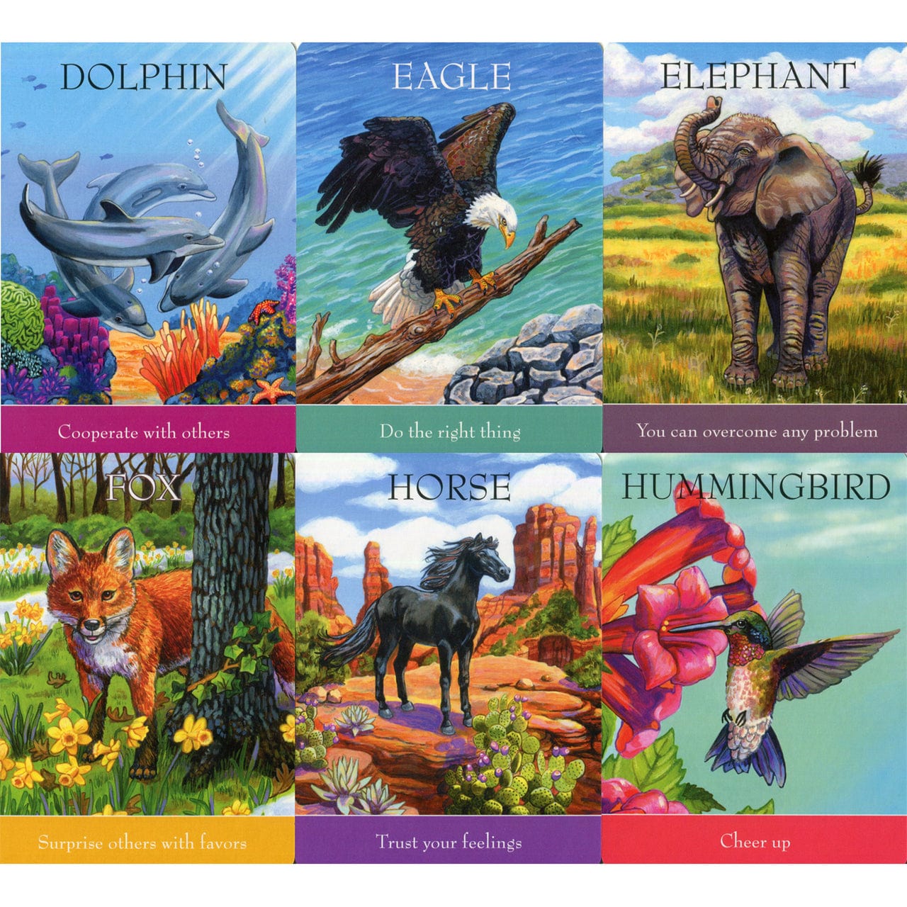 Jones Home & Gift TAROT AND ORACLE CARDS Children's Spirit Animal Cards