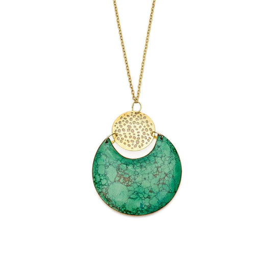 Matt Boomie Necklaces Tara Stone Necklace - Crescent