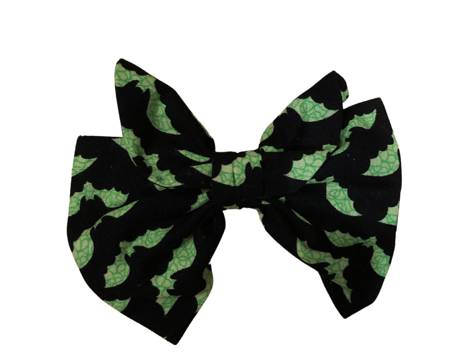 Miss Pretty London hair Accessories Halloween Bat Print Cotton Hair Bow Clip
