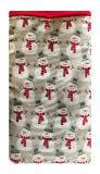 Miss Pretty London Phone Socks Beige Snowman Print Mobile Phone Sock Pouch
