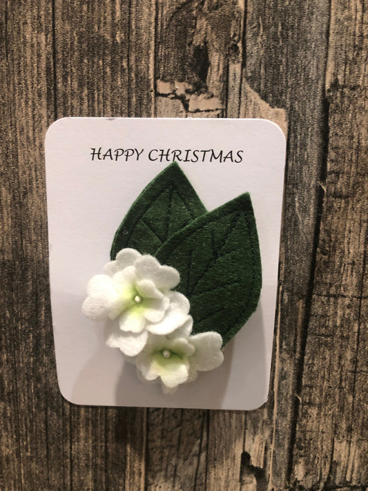 Miss Pretty London UK Limited Brooches Christmas Roses Felt Flower Brooch - BR2