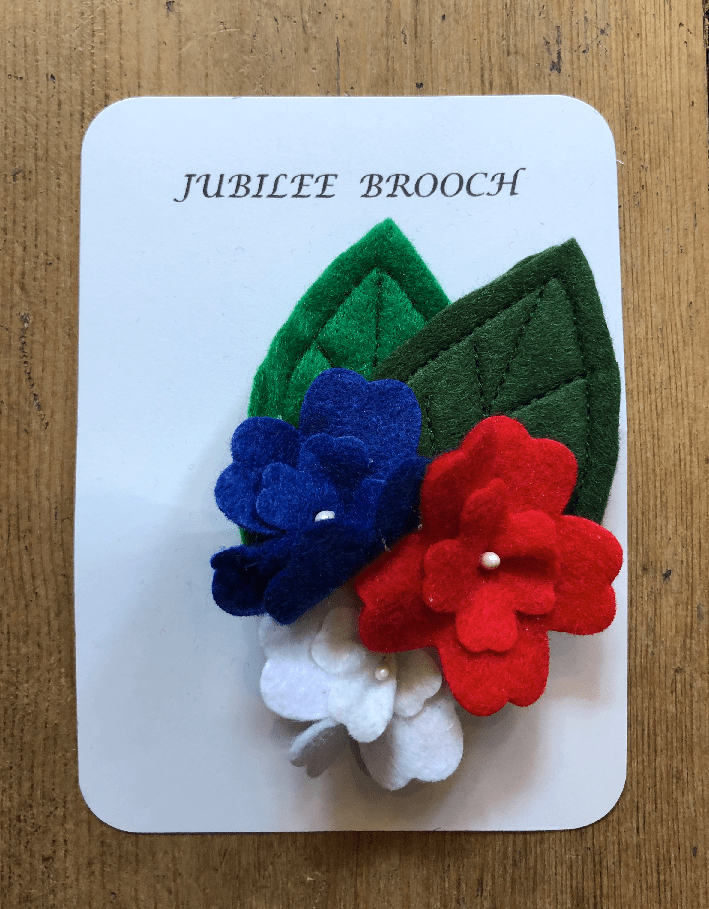 Miss Pretty London UK Limited Brooches Handmade Jubilee Felt Flower Brooch