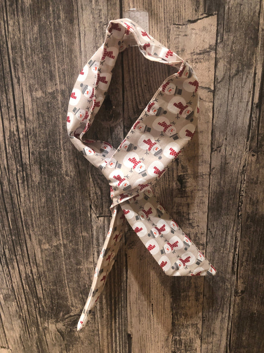 Miss Pretty London UK Limited hair Accessories Beige Christmas Snowman Print Wire Headband